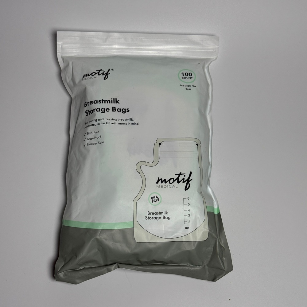 Motif Medical Breastmilk‎ Storage Bags 100 Count 8oz BPA-Free AAC0008-06